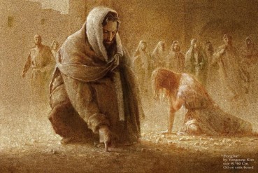 jesus and woman caught in adultery 3