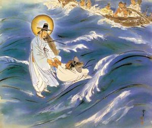 jesus rescues peter - korea