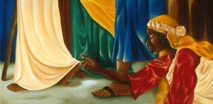 woman with hemorrhage